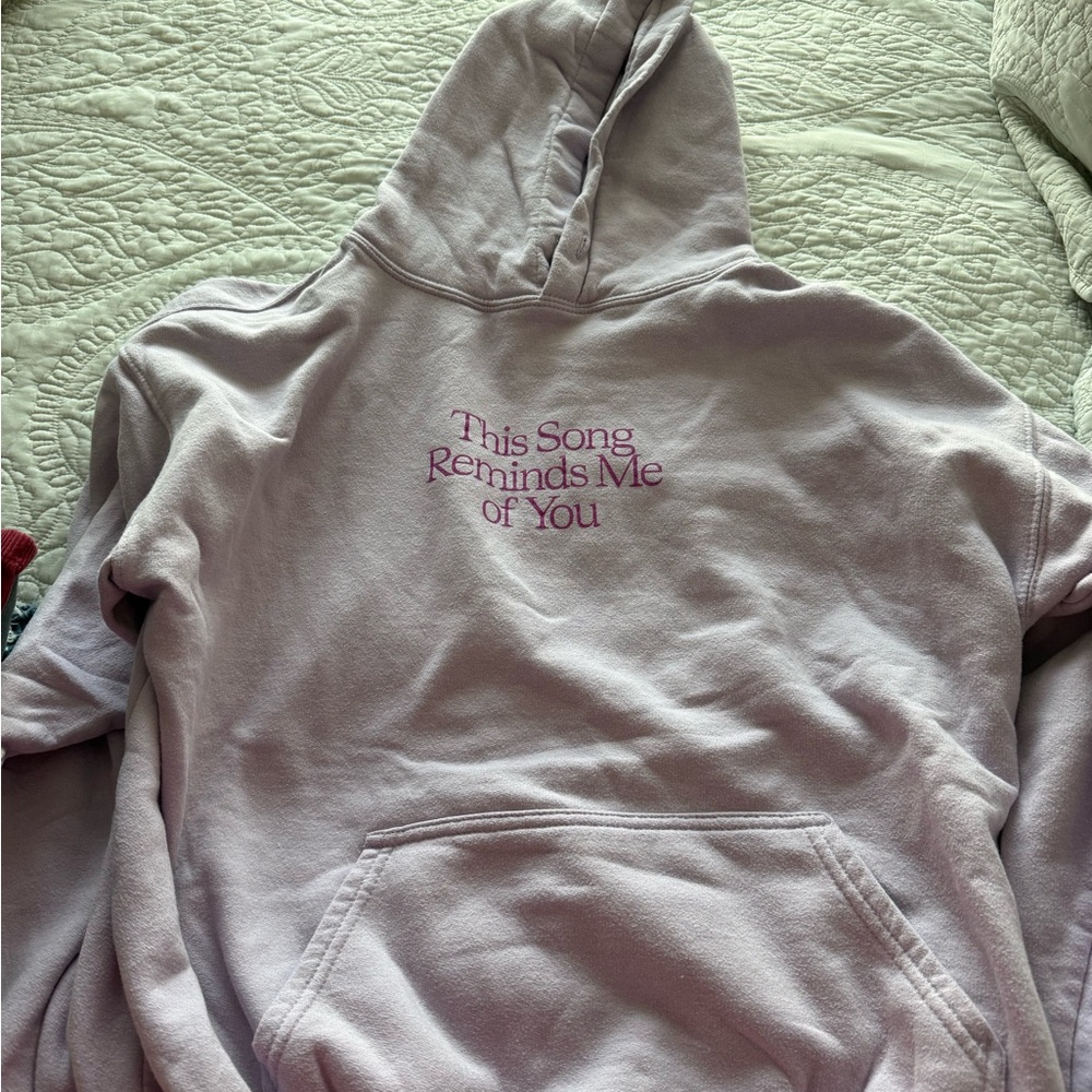 Lonely Ghost This Song Reminds me of You purple hoodie